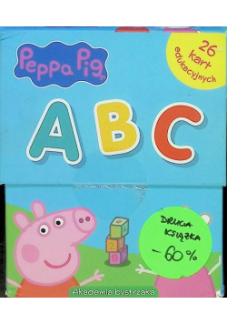 Świnka Peppa ABC Karty edukacyjne w pudełku z rączką