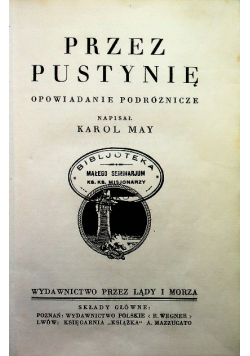 Przez pustynię  opowiadanie podróżnicze