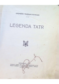 Legenda Tatr 1912 r.