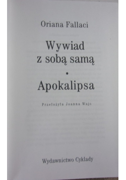 Wywiad z sobą samą Apokalipsa