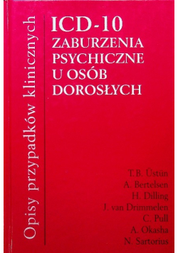 ICD 10 Zaburzenia psychiczne u osób dorosłych