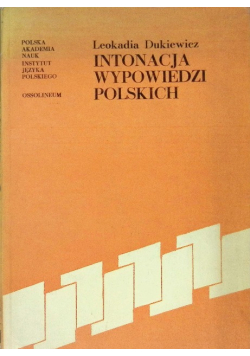 Intonacja wypowiedzi polskich