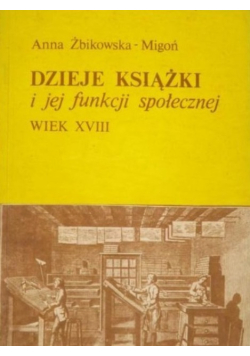 Dzieje książki i jej funkcji społecznej wiek XVIII