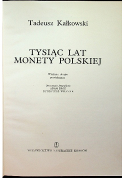 Tysiąc lat monety polskiej
