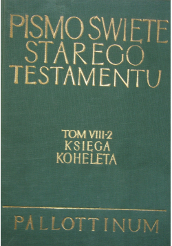 Pismo Święte Starego Testamentu Tom  VIII  2