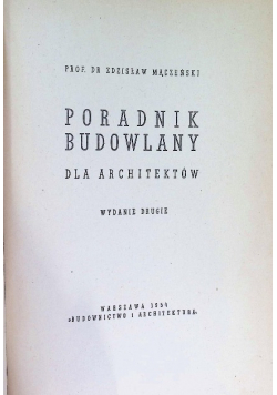 Poradnik budowlany dla architektów