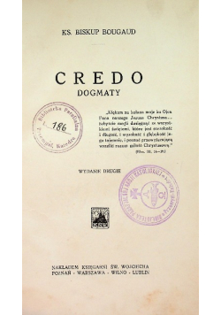 Credo Dogmaty 1932r.