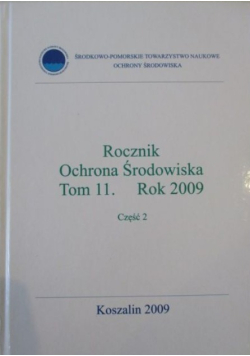 Rocznik. Ochrona środowiska. Tom 11, Rok 2009, Część 2