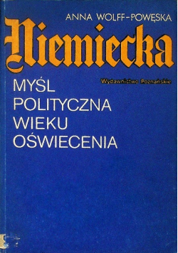 Niemiecka myśl polityczna wieku oświecenia