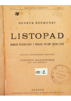 Listopad, 1923r.