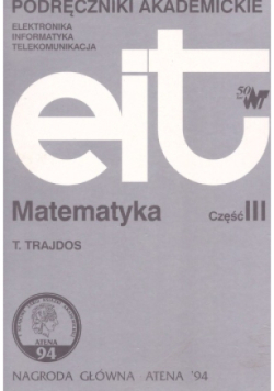 Matematyka część III Podręczniki akademickie