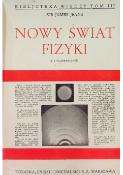 Nowy świat fizyki 1931 r.