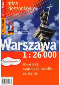 Warszawa 1:26 000 kieszonkowy atlas miasta