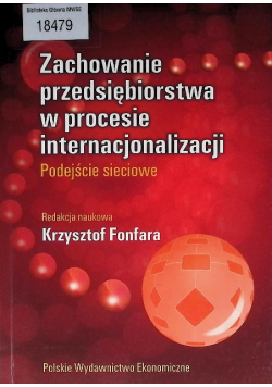 Zachowanie przedsiębiorstwa w procesie internacjonalizacji