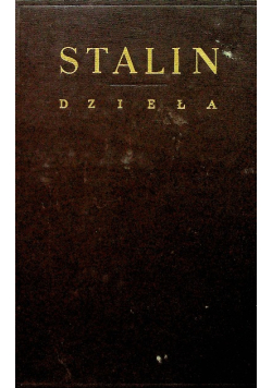 Stalin Dzieła Tom 4
