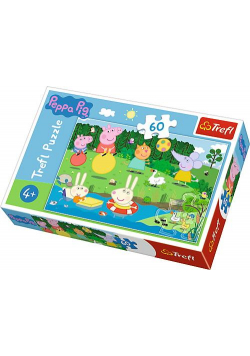 Puzzle 60 Świnka Peppa Wakacyjna zabawa TREFL