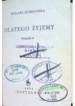 Dlatego żyjemy