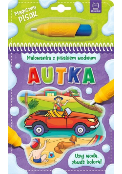Malowanka z pisakiem wodnym Autka