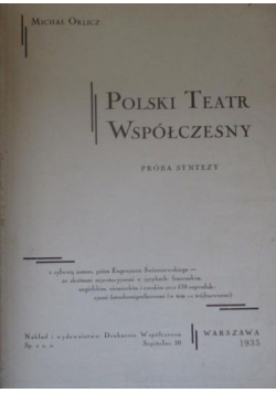 Polski teatr współczesny, 1935 r.