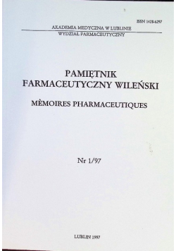 Pamiętnik farmaceutyczny wileński Nr 1/97