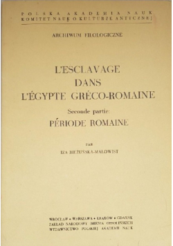 L esclavage dans l egypte greco romaine