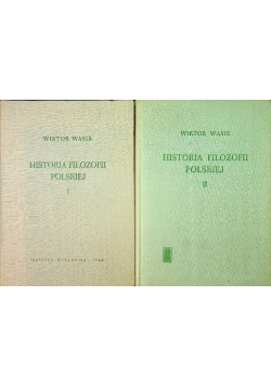 Historia filozofii polskiej Tom  I i II