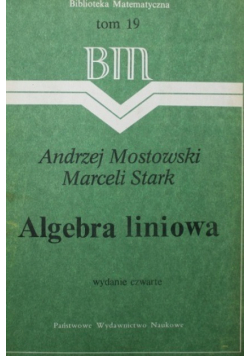Algebra liniowa Tom 19