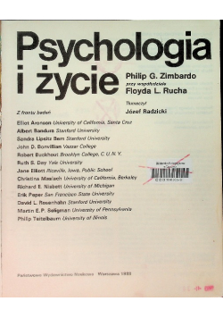 Psychologia i życie