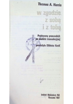 W zgodzie z sobą i z tobą