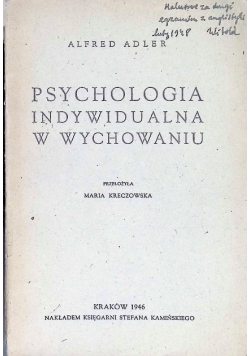 Psychologia indywidualna 1946 r.