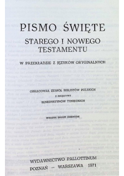 Pismo Święte Starego i Nowego Testamentu
