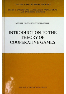 Introduction to the Theory of Cooperative Games