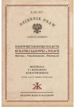 Dziewięćdziesięciolecie kurateli sądowej w Polsce