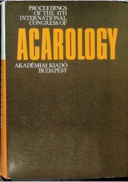 Proceedings of the 4th International Congress of Acarology