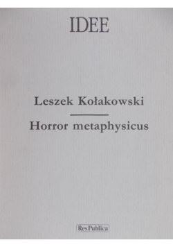 Idee horror metaphysicus