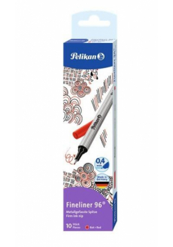 Cienkopis Fineliner 96 0,4mm czerwony (10szt)