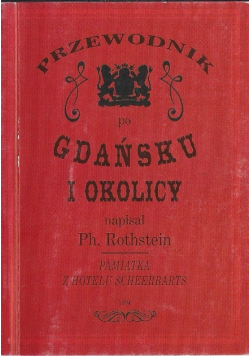 Przewodnik po  Gdańsku i okolicy pamiątka z hotelu Scheerbarts