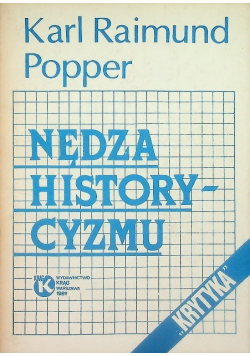 Nędza historycyzmu
