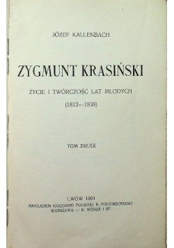 Zygmunt Krasiński Tom 2 1904 r.
