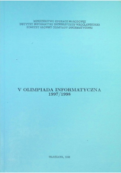 V olimpiada informatyczna 1997 / 1998
