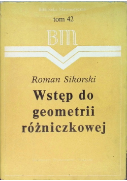 Wstęp do geometrii różniczkowej
