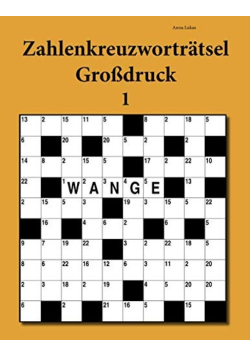 Zahlenkreuzwortratsel Grosdruck 1