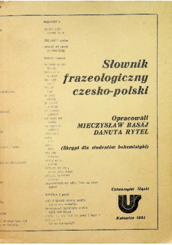 Słownik frazeologiczny czesko - polski