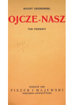 Ojcze Nasz Tom 1 1923 r.