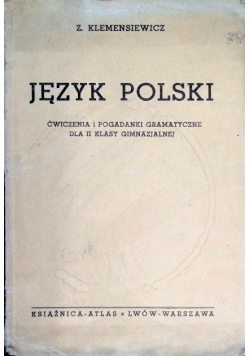 Język polski. Ćwiczenia i pogadanki gramatyczne, 1938 r