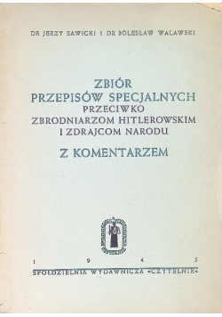 Zbiór przepisów specjalnych 1945 r.