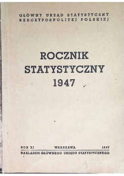 Rocznik statystyczny 1947 r.