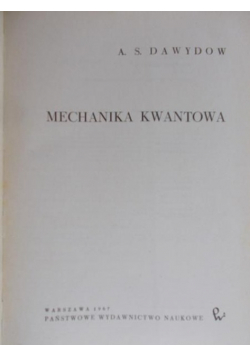 Mechanika kwantowa