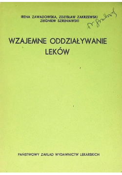Wzajemne oddziaływanie leków