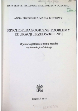 Psychopedagogiczne problemy edukacji przedszkolnej